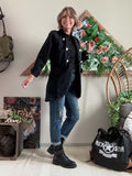 Veste longue MJ noire du 36 au 42/44