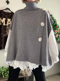 Pull/poncho Esmée gris du 36 au 52