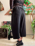 Pantalon Gabrielle croisé noir  du 38 au 48