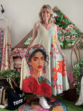 Robe Esmeralda à fines bretelles
