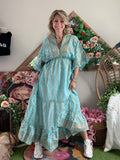 Robe Yasmine turquoise
