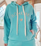 Ensemble jogg Bohème turquoise