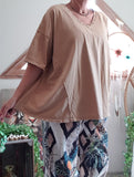 Haut Oversize camel Star