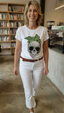 Tee-shirt Skull vert