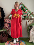 Robe longue Iconic rouge