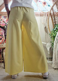 Pantalon large jaune