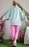 Haut Oversize 23 menthe