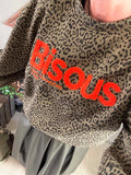 Sweat Bisous kaki du 36 au 44
