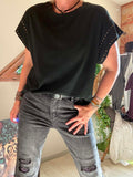 Tee-shirt Rock Chic noir du 36 au 44