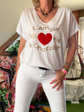 Tee-shirt l amour le chocolat