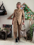 Veste Agathe camel du 36 au 42
