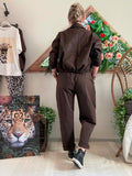 Veste City chocolat du 38 au 48