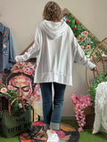 Sweat Skull strass blanc