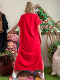 Robe longue Iconic rouge