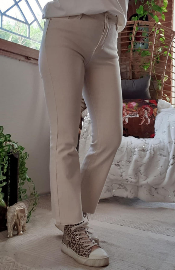 Jeans regular beige