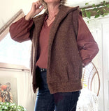 Veste sans manches Nelly chocolat