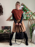 Pull sans manches Gaby terracotta du 36 au 42