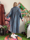 Robe Daniella Léo fond bleu du 38 au 52