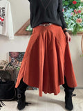 Jupe Cloutée avec ceinture Terracotta
