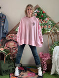 Sweat Skull strass rose
