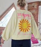 Sweat St Tropez jaune