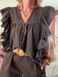 Blouse Tapia chocolat