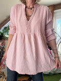 Blouse Caroline rose poudré