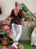 Blouse Murcia chocolat