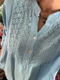 Blouse Josephine bleu ciel