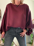 Blouse ÉLÉA bordeaux du 36 au 46