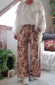 Pantalon Agathe Marron