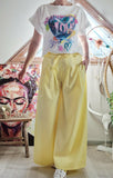 Pantalon large jaune