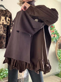 Pull/poncho Esmée chocolat du 36 au 52