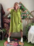 Robe Cécile Pistache du 38 au 52