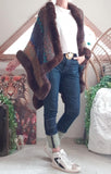 Poncho Hippie Chocolat
