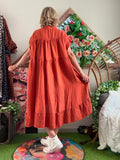 Robe Cécile terracotta du 38 au 52