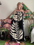 Robe longue Tropicale noire