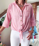 Chemise rose Astrid