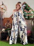 Combinaison Athena beige/bleu