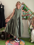 Robe Charline kaki