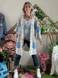 Gilet Crochet Amandine marron/bleu/beige