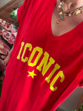Robe longue Iconic rouge