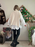 Pull/poncho Esmée écru du 36 au 52