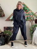 Pantalon Gabrielle croisé Bleu brut du 38 au 48