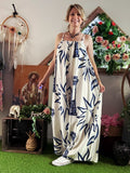 Combinaison Athena beige/bleu
