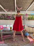 Robe tunique Isabelle rouge