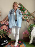 Blouse Sunset bleu ciel
