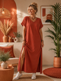 Robe longue Terracotta du 38 au 48