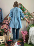 Blouse Caroline bleu ciel