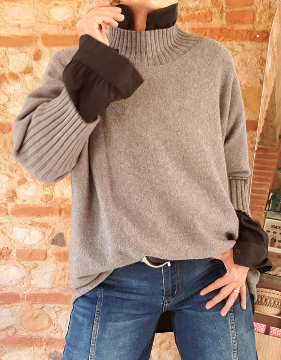 Pull Basic gris